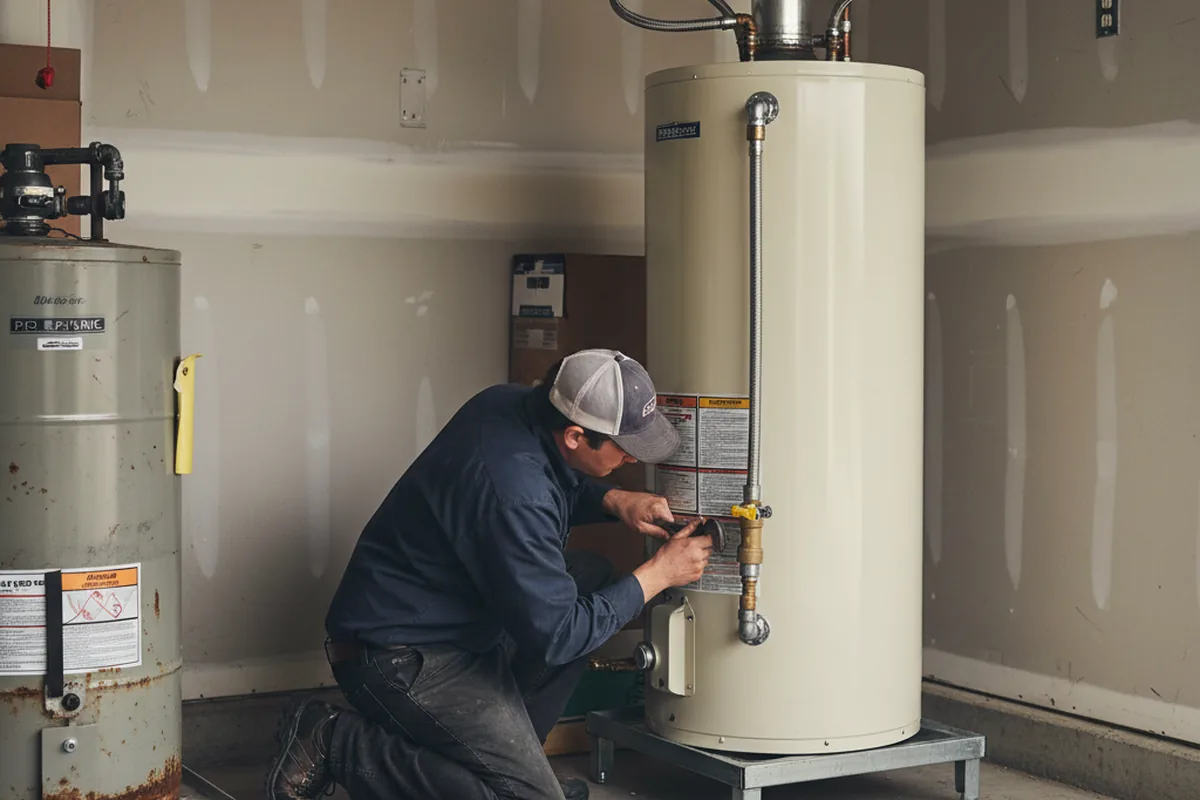 Water heater and shutoff valve replacement in Laurel